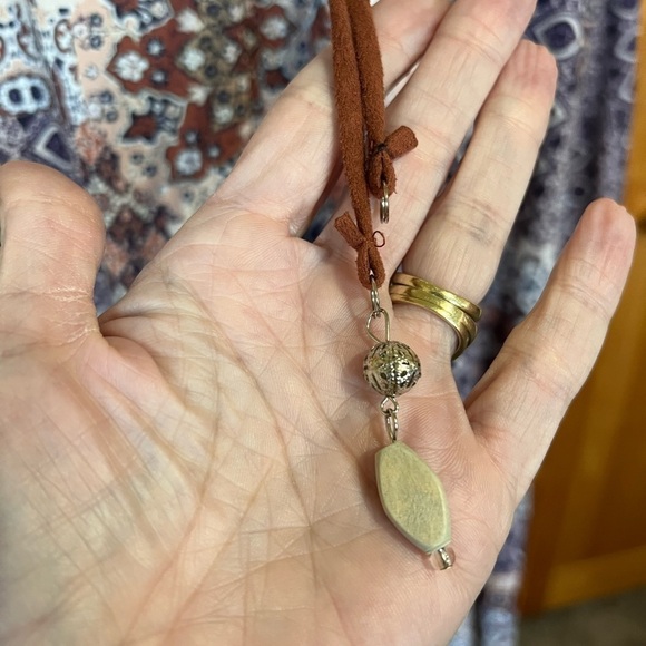 Style & Co 0X Long Boho Tie Front Long Sleeve Blouse Ruffle Hem Casual Chic - Picture 7 of 10